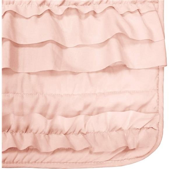 Lush Décor Belle Throw, 60 inch x 50 inch, Pink Blush, 60" X 50" - Picture 5 of 6